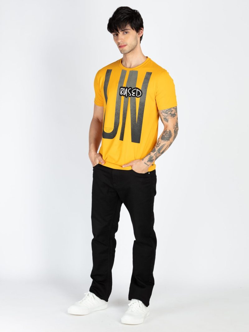 Mens Printed Round Neck T-Shirt