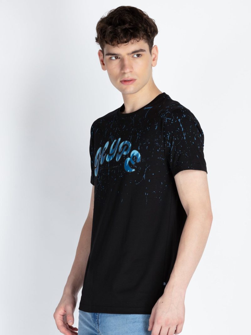 Mens All Over Printed Round Neck T-Shirt
