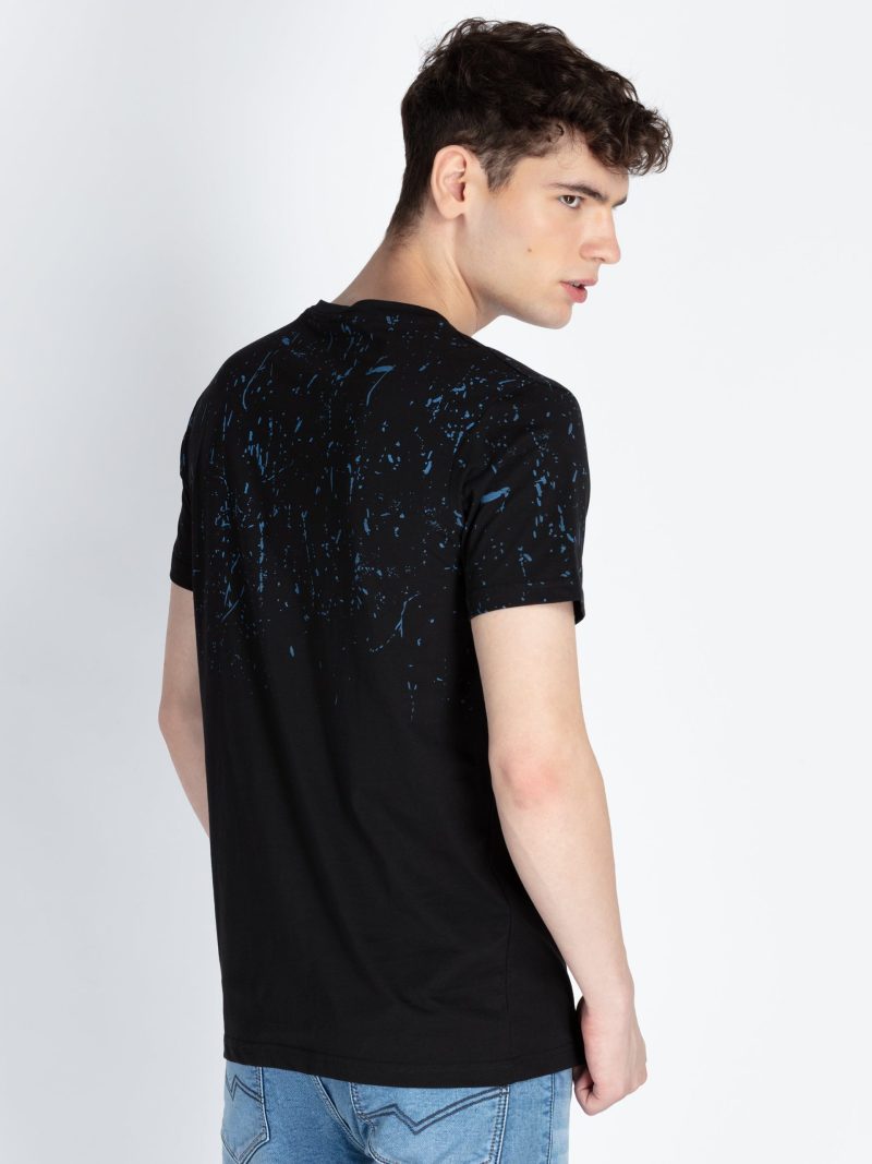Mens All Over Printed Round Neck T-Shirt