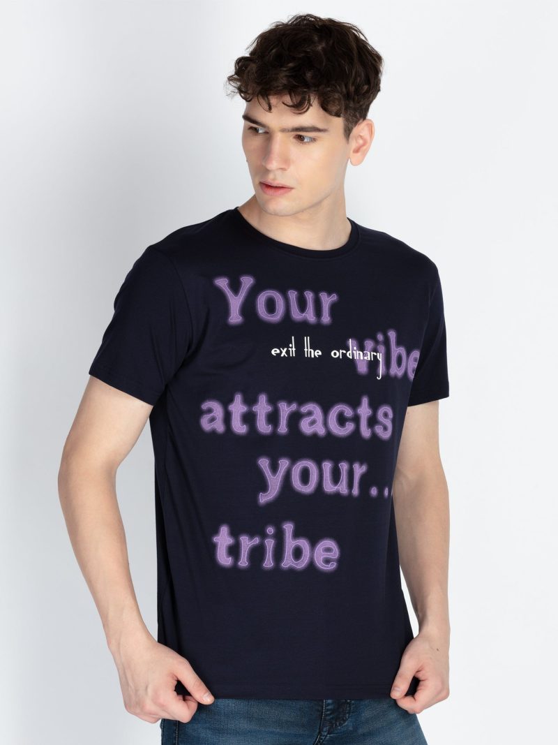 Mens Printed Round Neck T-Shirt