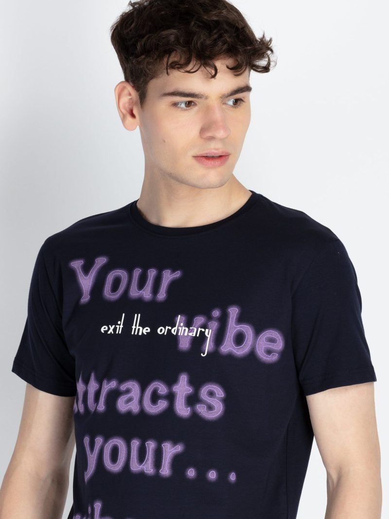 Mens Printed Round Neck T-Shirt
