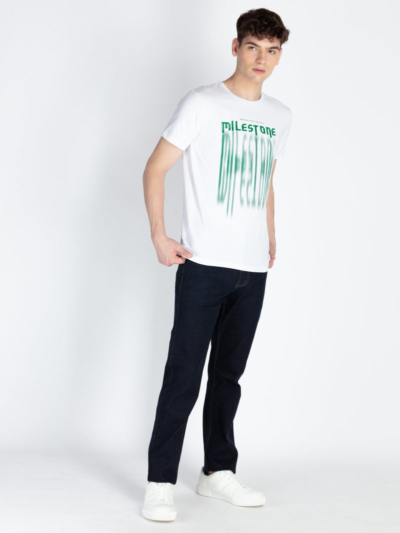 Mens Printed Round Neck T-Shirt