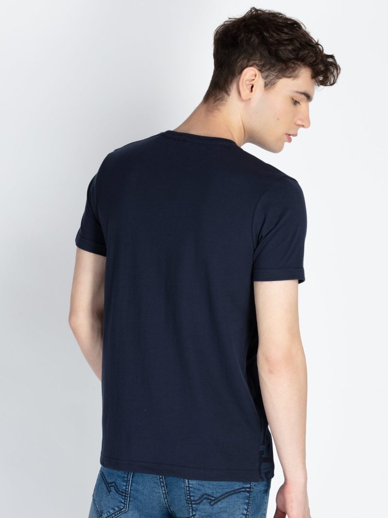 Mens Printed Round Neck T-Shirt