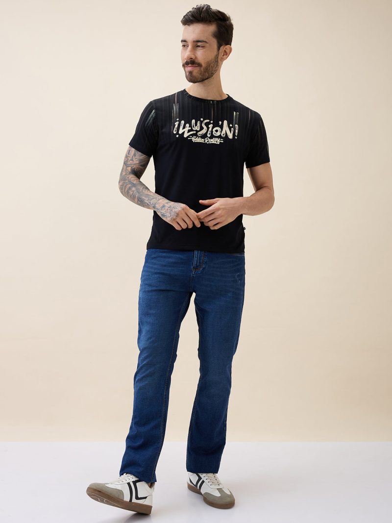 Status Quo Men'S Printed Round Neck Half Sleeves Regular Fit T-Shirt
Write A Review | Ask A Question