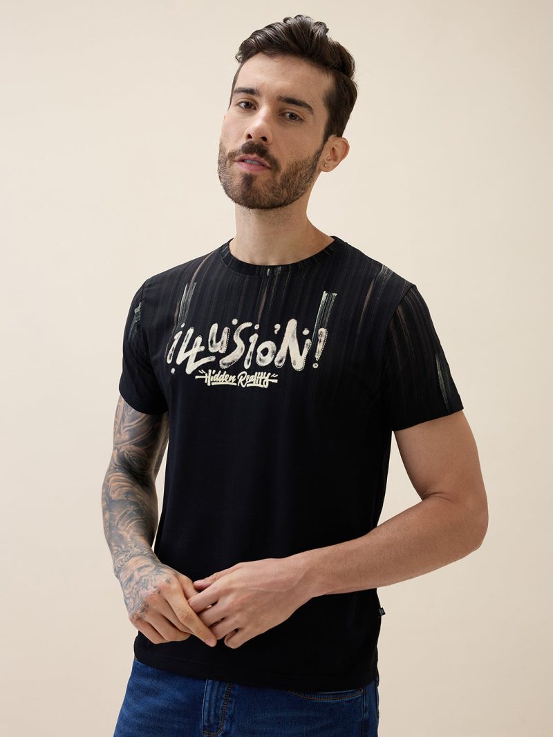 Status Quo Men'S Printed Round Neck Half Sleeves Regular Fit T-Shirt
Write A Review | Ask A Question