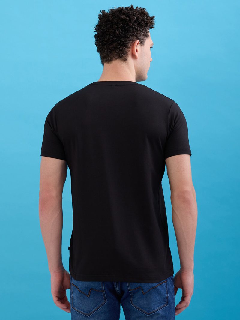 Status Quo Men'S Printed Round Neck Half Sleeves Regular Fit Tshirt