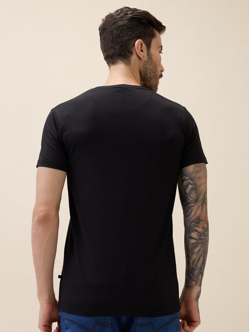 Men'S Printed Round Neck Half Sleeves Regular Fit Tshirt
