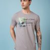 Status Quo Men'S Graphic Printed Round Neck Short Sleeves Regular Fit Tshirt