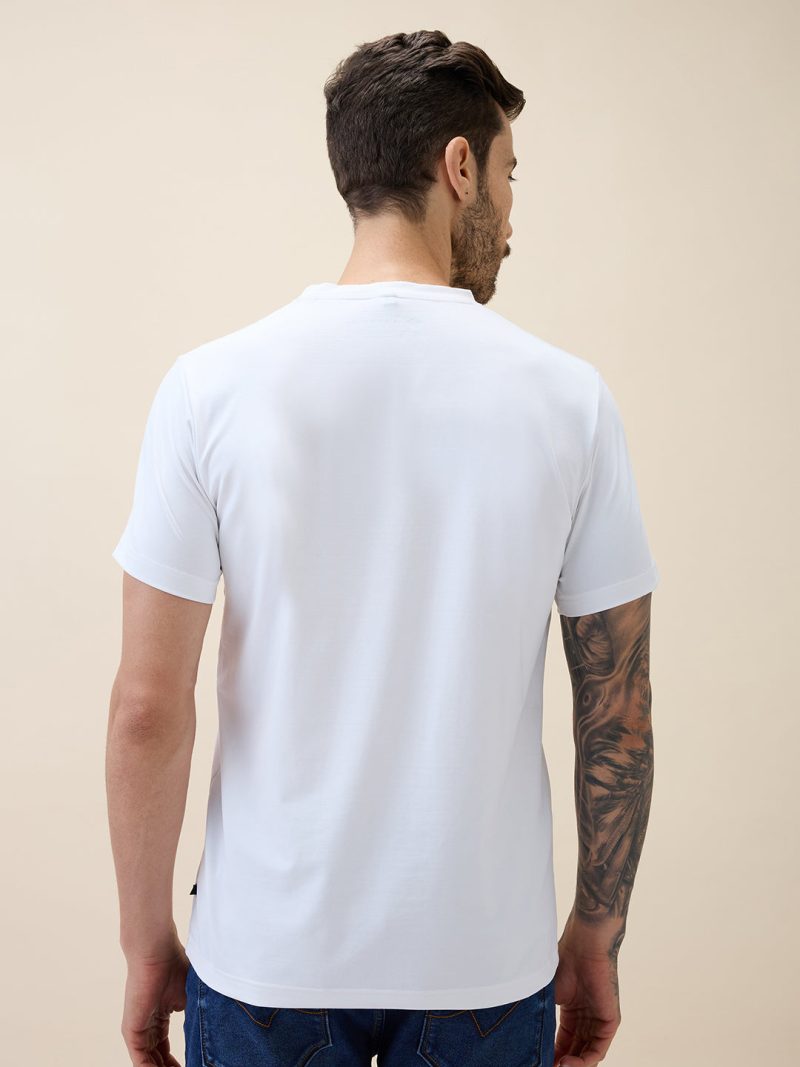 Status Quo Men'S Printed Round Neck Half Sleeves Regular Fit Tshirt