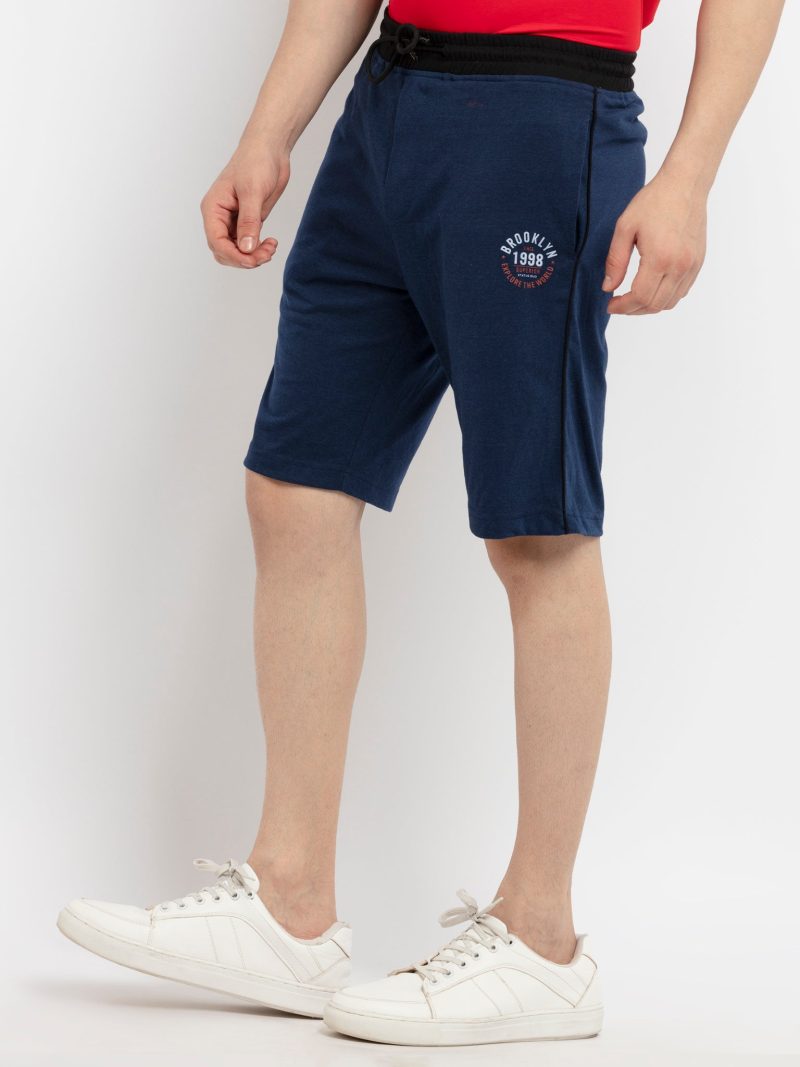 Status Quo Status Quo Men'S Solid Regular Fit Short With Logo