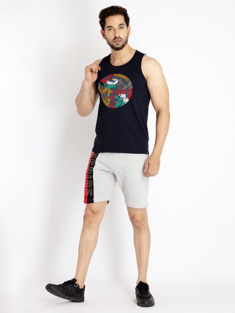 Status Quo Mens Printed Regular Fit Shorts