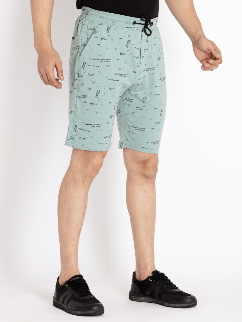 Status Quo Mens Solid Regular Fit Shorts