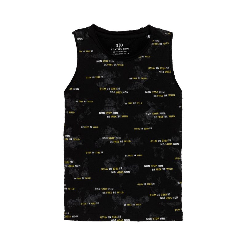 Boys All Over Printed Sleeveless T-Shirt