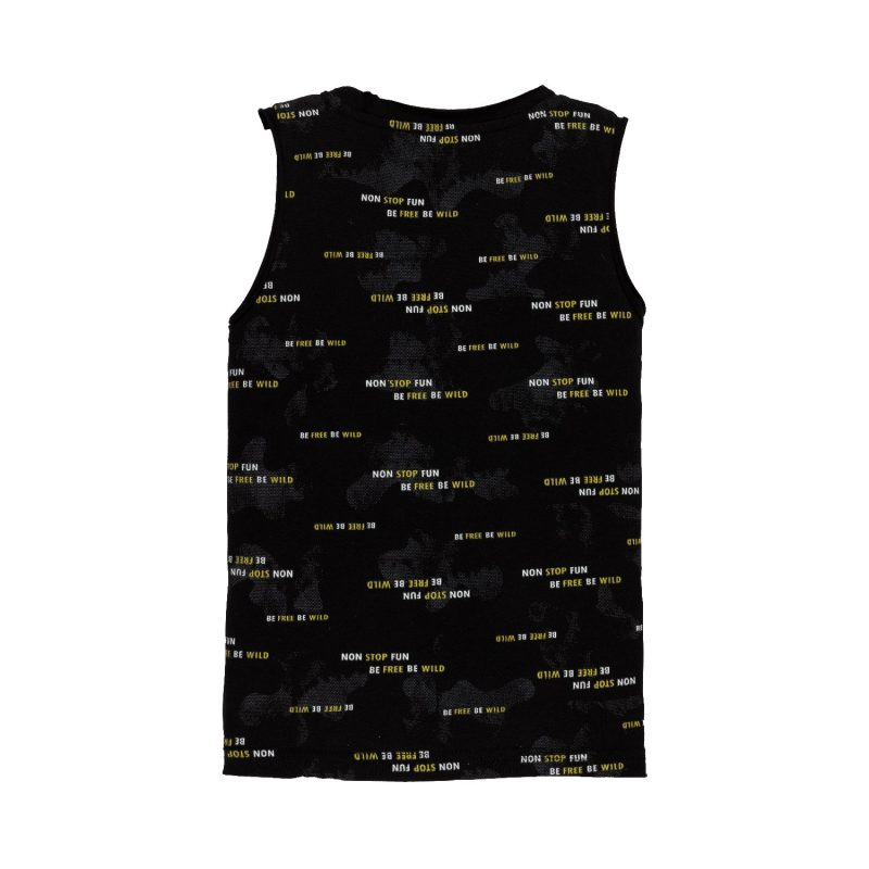 Boys All Over Printed Sleeveless T-Shirt