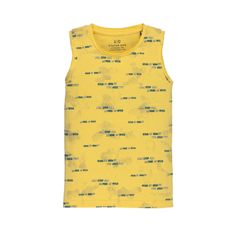 Boys All Over Printed Sleeveless T-Shirt