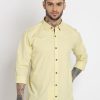 Status Quo Mens Solid Cotton Slim Fit Shirt