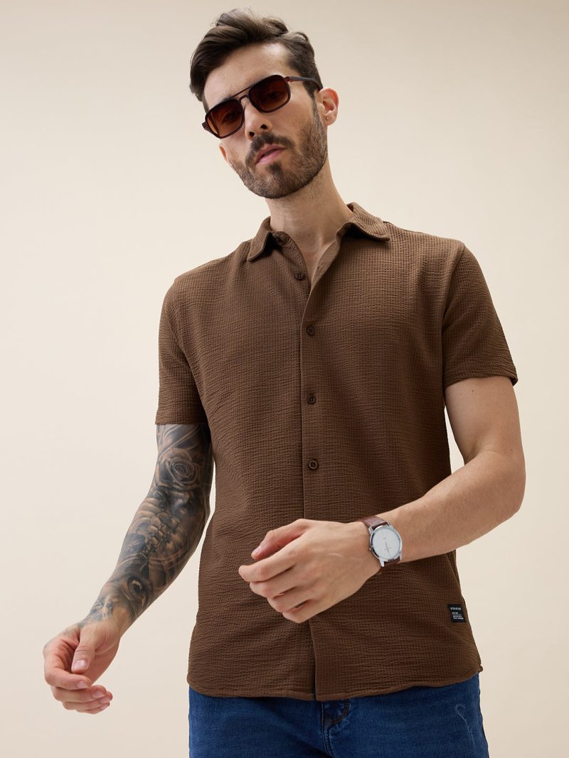 Status Quo Chest Striped Regular Fit Polo Tshirt