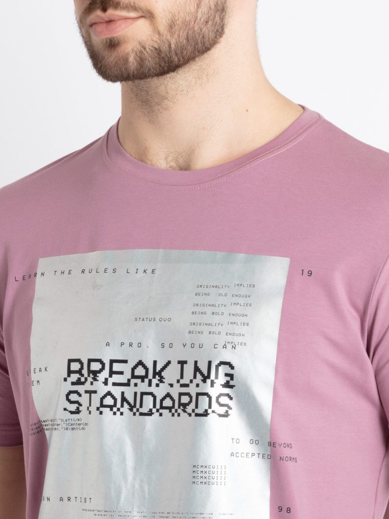 Mens Printed Round Neck T-Shirt