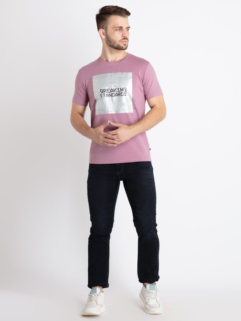 Mens Printed Round Neck T-Shirt