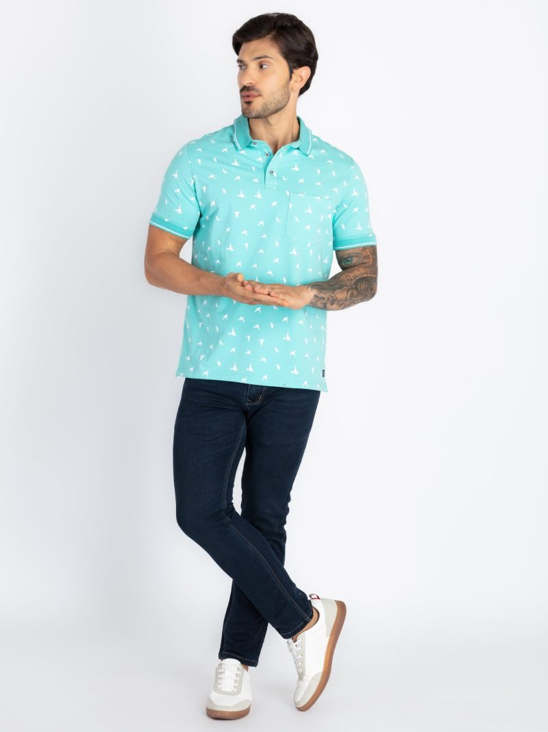 Status Quo Mens All Over Printed Polo T-Shirt