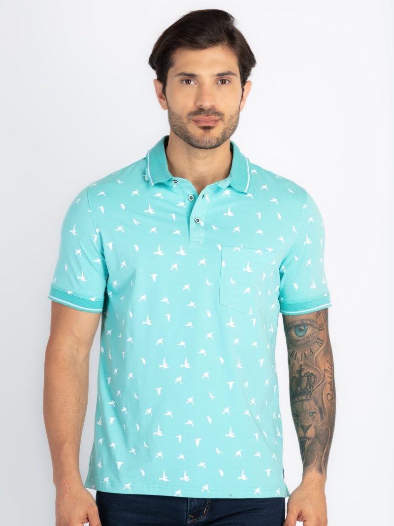 Status Quo Mens All Over Printed Polo T-Shirt
