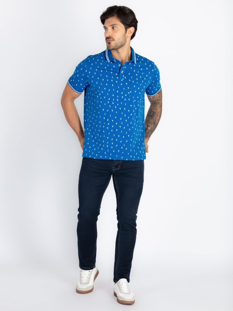 Status Quo Mens All Over Printed Polo T-Shirt