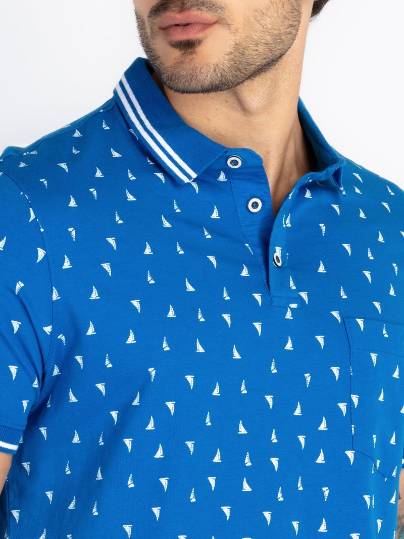 Status Quo Mens All Over Printed Polo T-Shirt