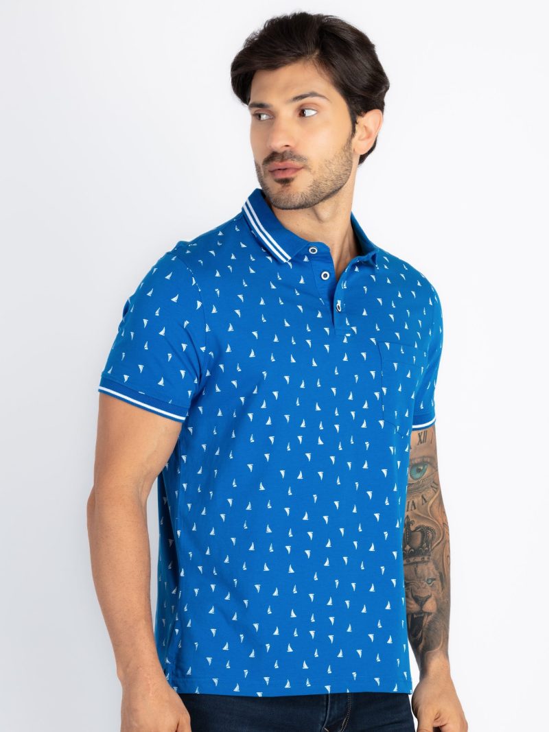 Status Quo Mens All Over Printed Polo T-Shirt