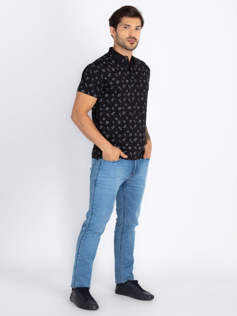 Status Quo Mens All Over Printed Polo T-Shirt