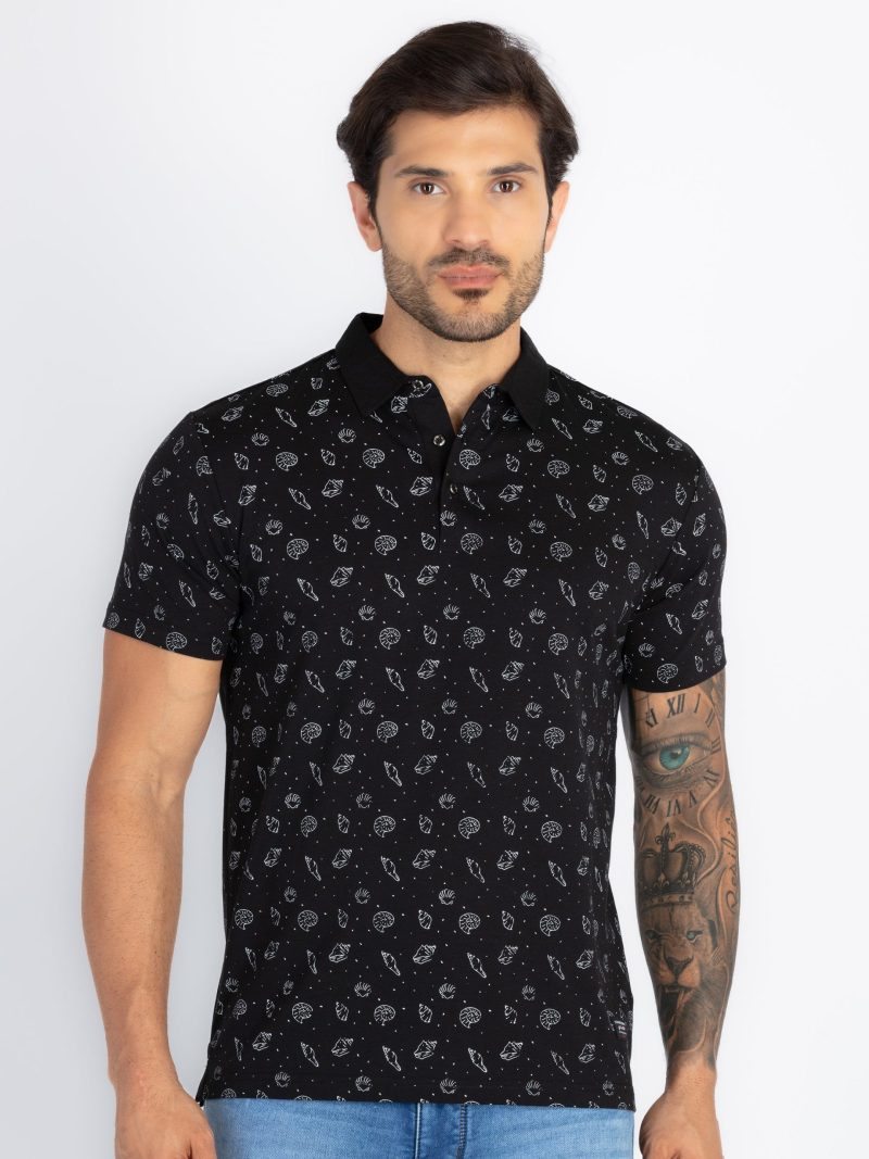 Status Quo Mens All Over Printed Polo T-Shirt