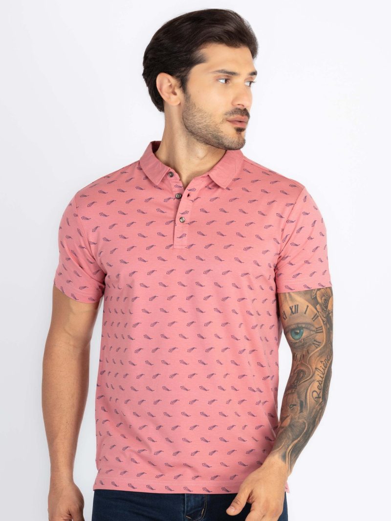 Mens All Over Printed Polo T-Shirt
