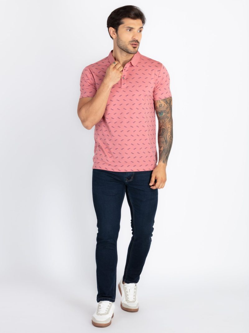 Mens All Over Printed Polo T-Shirt