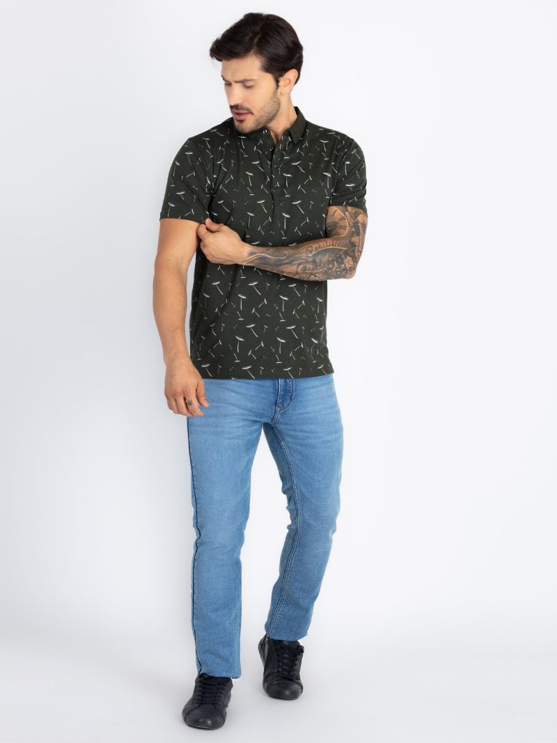 Status Quo Mens All Over Printed Polo T-Shirt