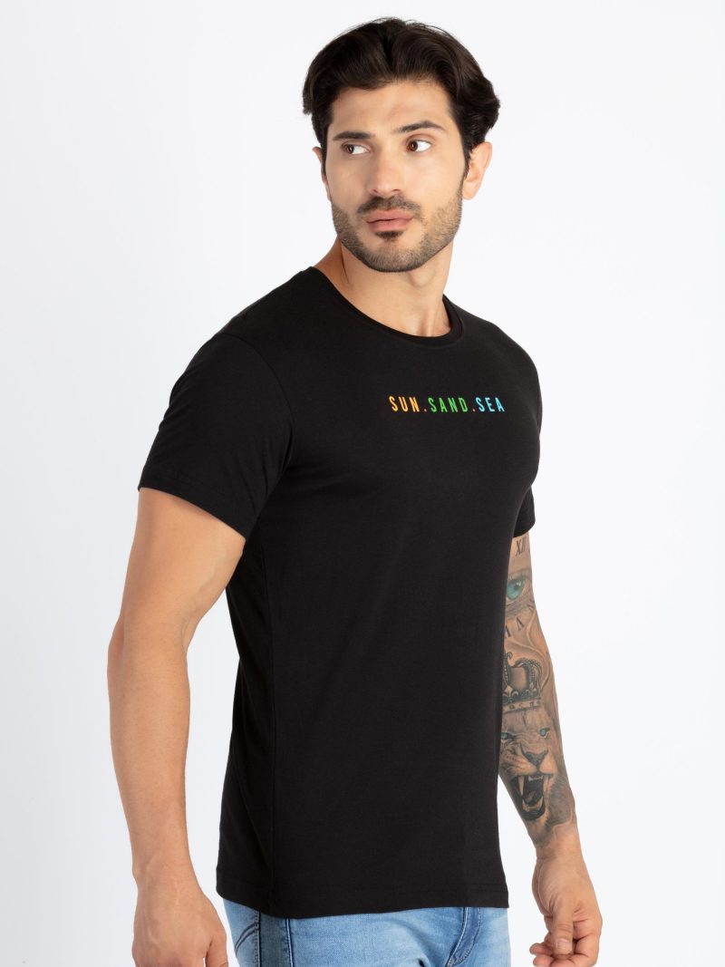 Status Quo Mens Front & Back Printed Round Neck T-Shirt
