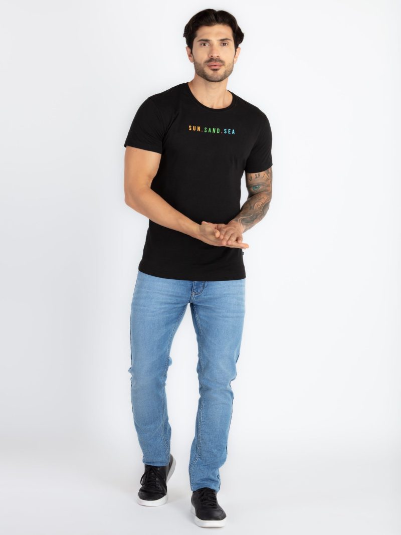 Status Quo Mens Front & Back Printed Round Neck T-Shirt