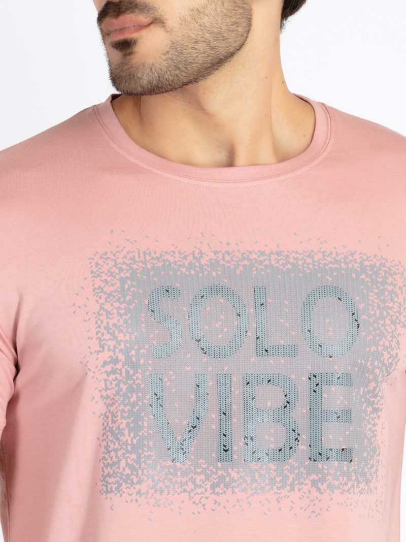 Mens Printed Round Neck T-Shirt