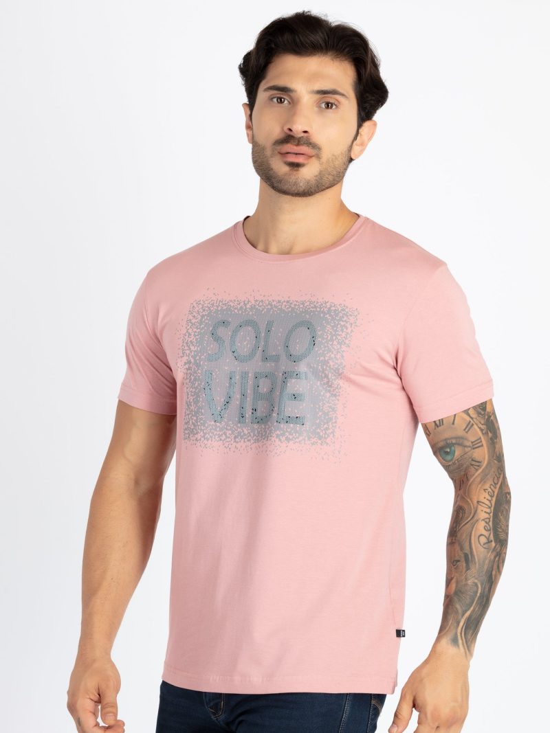 Mens Printed Round Neck T-Shirt