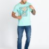 Mens Printed Round Neck T-Shirt