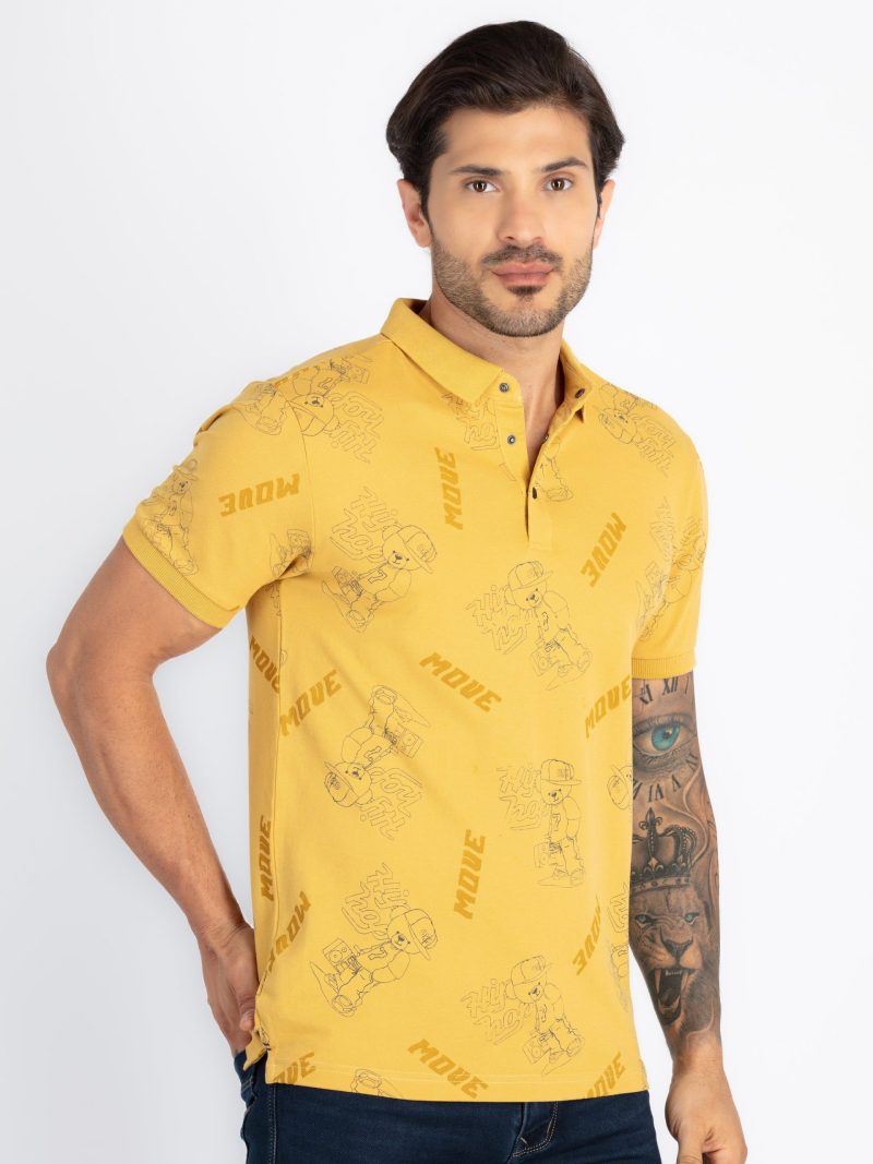 Status Quo Mens All Over Printed Polo T-Shirt