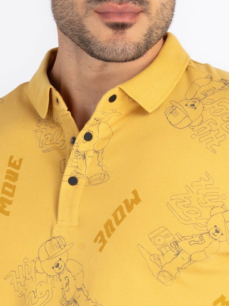 Status Quo Mens All Over Printed Polo T-Shirt