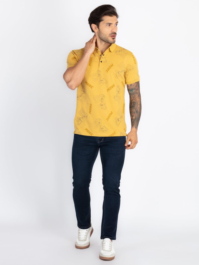 Status Quo Mens All Over Printed Polo T-Shirt