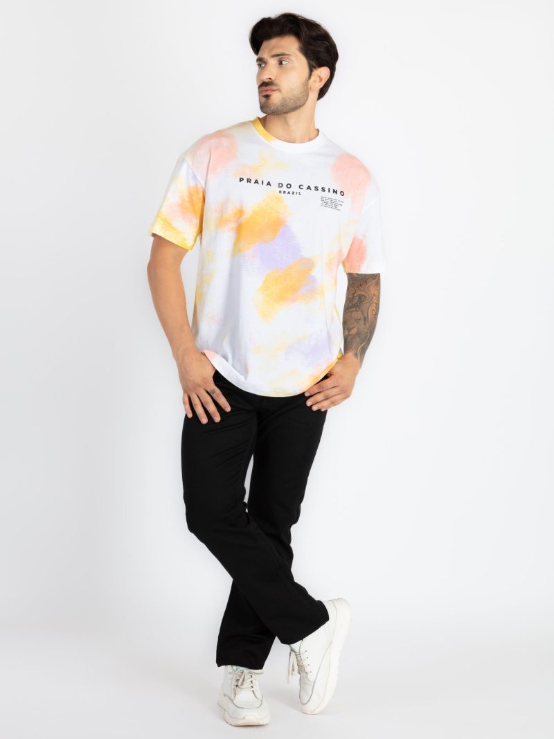Status Quo Mens All Over Printed Oversized T-Shirt