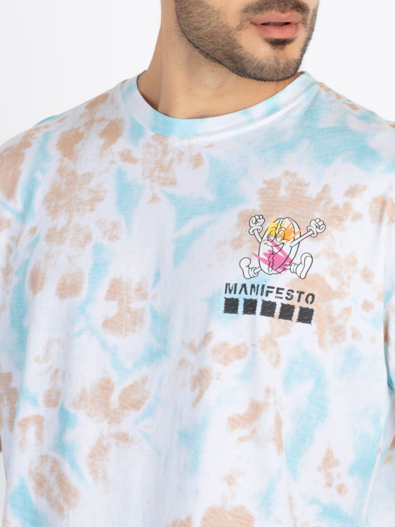 Mens Front & Back Printed Oversized T-Shirt