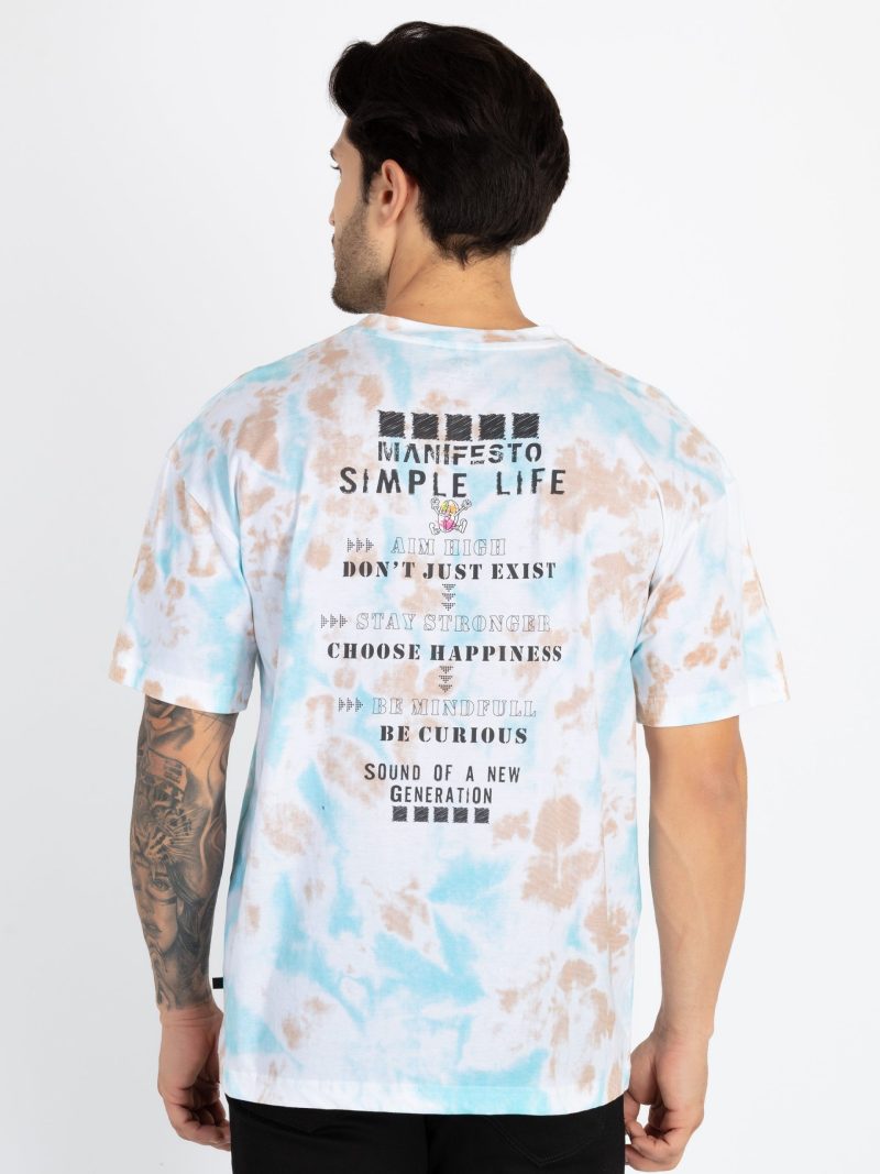 Mens Front & Back Printed Oversized T-Shirt