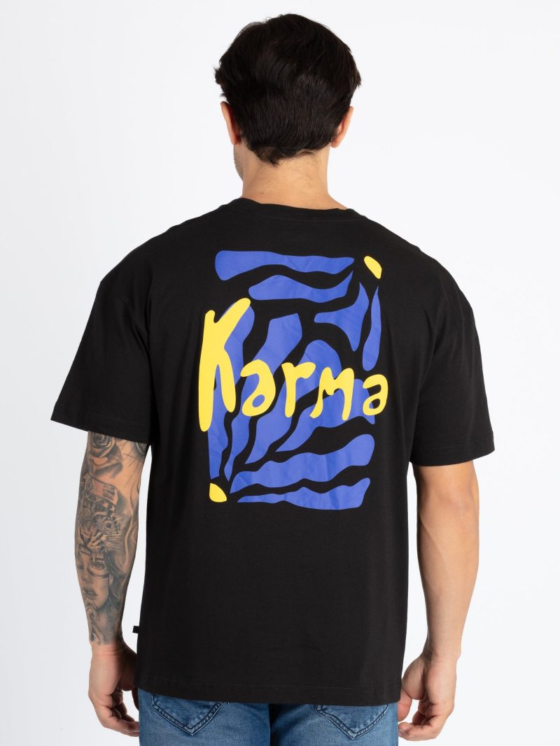 Mens Front & Back Printed Oversized T-Shirt