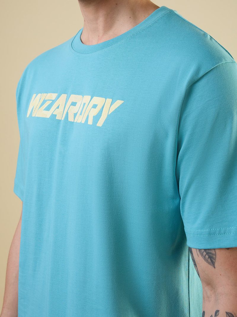 Mens All-Over Graphic Printed Half Sleeves Regular Fit Tshirt