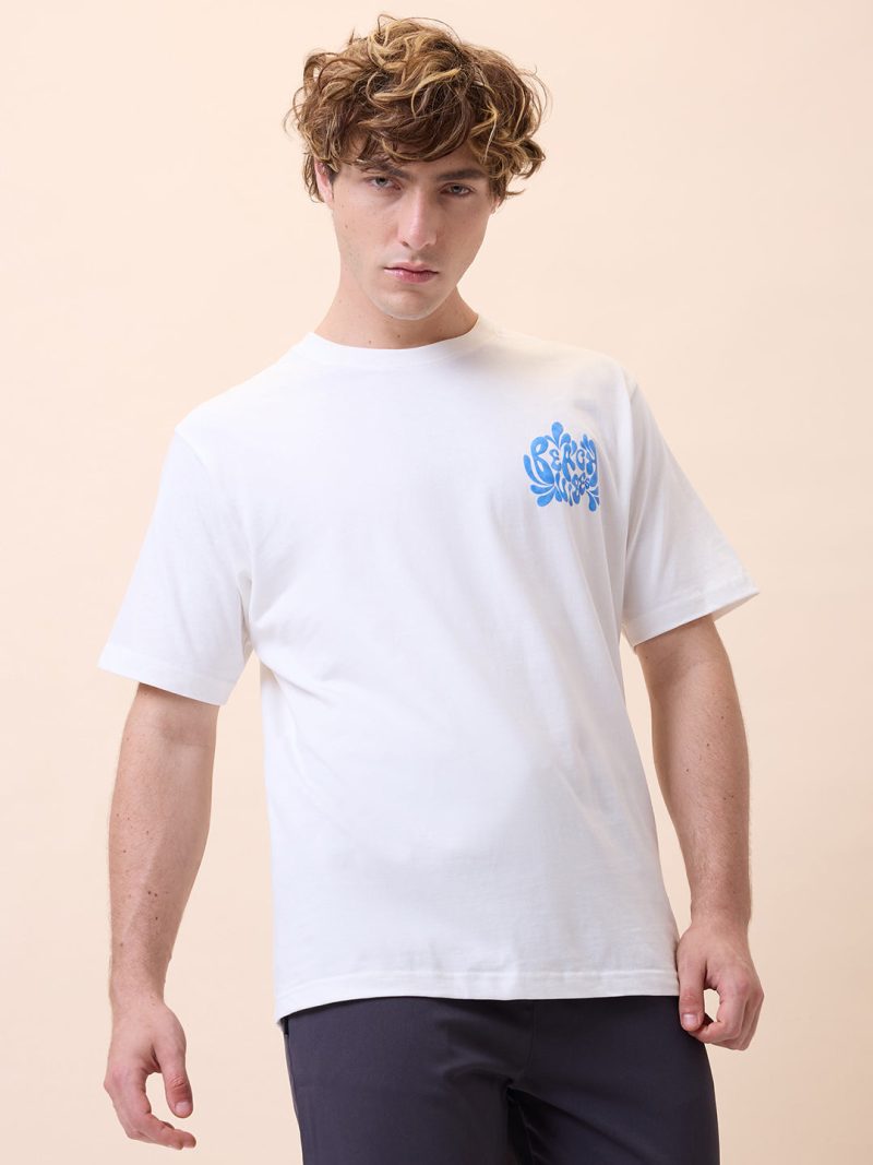 Status Quo Men'S Printed Round Neck Half Sleeves Oversized T-Shirt