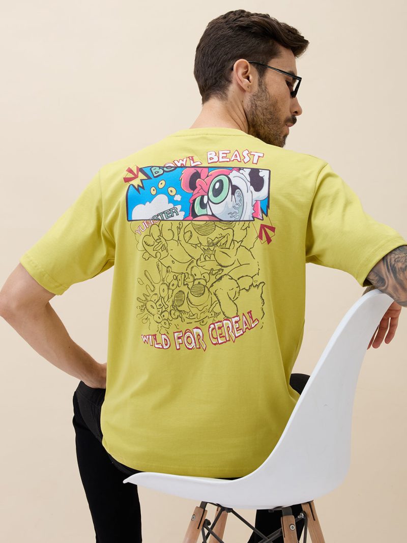 Status Quo Men'S Printed Round Neck Half Sleeves Regular Fit Tshirt