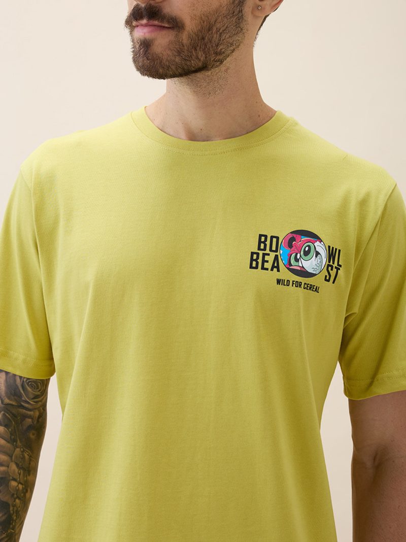 Status Quo Men'S Printed Round Neck Half Sleeves Regular Fit Tshirt