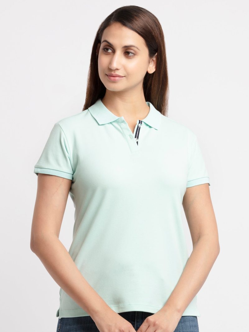 Status Quo Women Printed Round Neck Regular Fit Tshirt